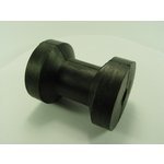 Gummirolle Bugrolle Schwarzer Gummi, <p>bohrung: 16 Mm<p>länge: 100 Mm<p>durchmesser: 75/40 Mm